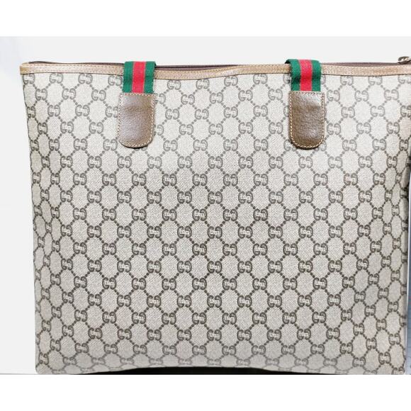 Gucci GG Monogram PLUS Web Tote Bag - Picture 2 of 9